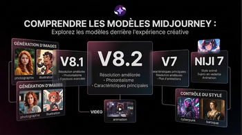 Le Guide complet de Midjourney : fonctionnalités et modèles d'IA